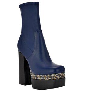 Guess Blue Platform Booties